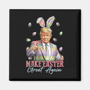 Lönsam Bunny Trump Gör Påsk Underbar igen, kanin H Magnet