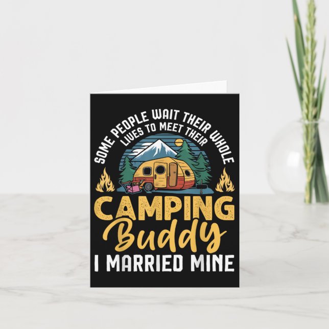 Lönsam Camping Camper par Camping Älskare Partner Kort (Framsida)
