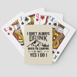 Lönsam camping och drickande av ord casinokort