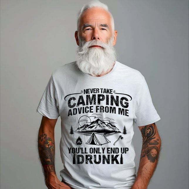 Lönsam camping som dricker ord t shirt (Skapare uppladdad)