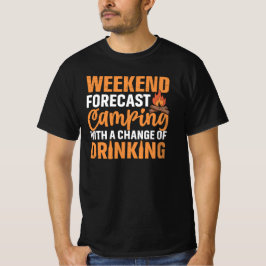 Lönsam Camping Weather-prognos T Shirt