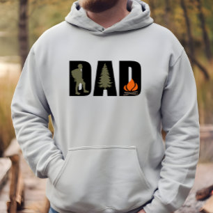 Lönsam campingkamper hiker pappa hoodie