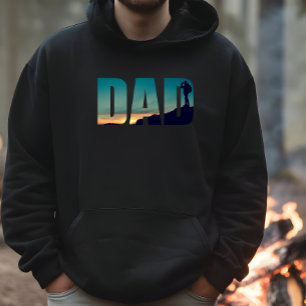 Lönsam campingkamper hiker pappa hoodie