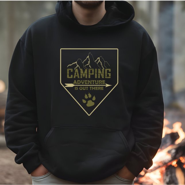 Lönsam campingkamper ord för videokameror hoodie (Skapare uppladdad)