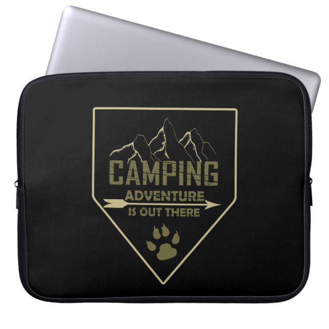 Lönsam campingkamper ord för videokameror laptop fodral (Framsidan)