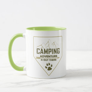 Lönsam campingkamper ord för videokameror mugg