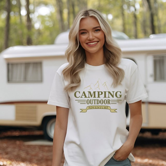 Lönsam campingkamper ord för videokameror t shirt (Skapare uppladdad)