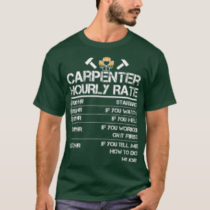 Lönsam Carpenter Timrate Wood Working Labour Ra T Shirt