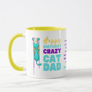 Lönsam CAT PAPPA-födelsedag från WIFE till MAKE Mugg