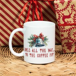 Lönsam citat Gräs Grenar och Bell jul Kaffemugg