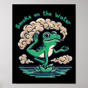 Lönsam citattrök på Vatten Retro Frog Älskare Poster