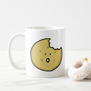 Lönsam Cookie-Tecknad med Bita Kaffemugg
