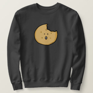 Lönsam Cookie-Tecknad med Bita Lång Ärmad Tröja