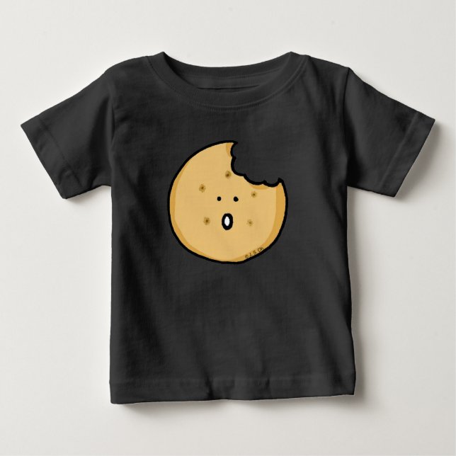 Lönsam Cookie-Tecknad med Bita T Shirt (Framsida)