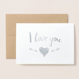 Lönsam Crokodile Valentines Day Real Foil Cards Folierat Kort