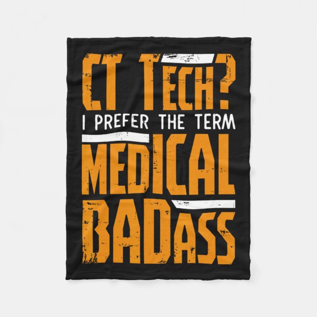 Lönsam Ct Tech-radiologi Ct Cat Scan - Medical Bad Fleecefilt (Framsidan)