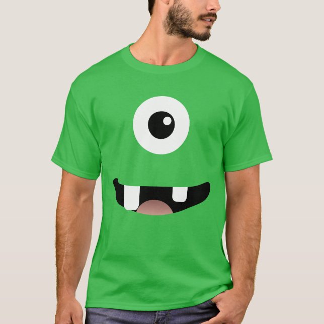 Lönsam cyklops 1-Eyed Monster Halloween Costume T-shirt (Framsida)