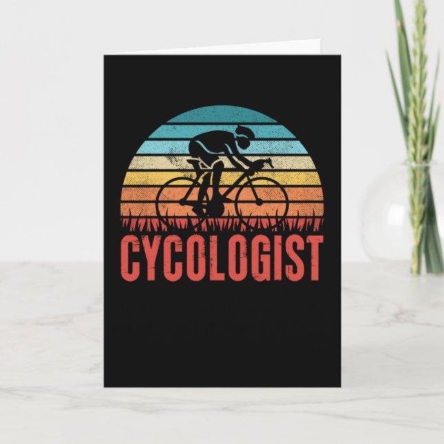 Lönsam cykolog Cycling Cyclist Gift Kort (Framsida)