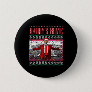 Lönsam Daddys Home Trump Ugly jul Sweater Xma Knapp