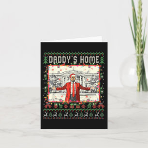 Lönsam Daddys Home Trump Ugly jul Sweater Xma Kort