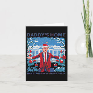 Lönsam Daddys Home Trump Ugly jul Sweater Xma Kort