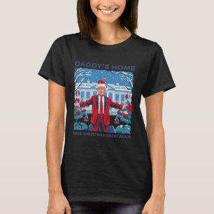 Lönsam Daddys Home Trump Ugly jul Sweater Xma T Shirt