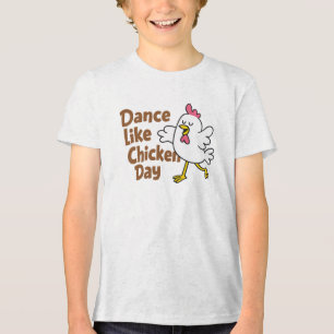 Lönsam Dance som Chicken Day Tecknad Design T Shirt