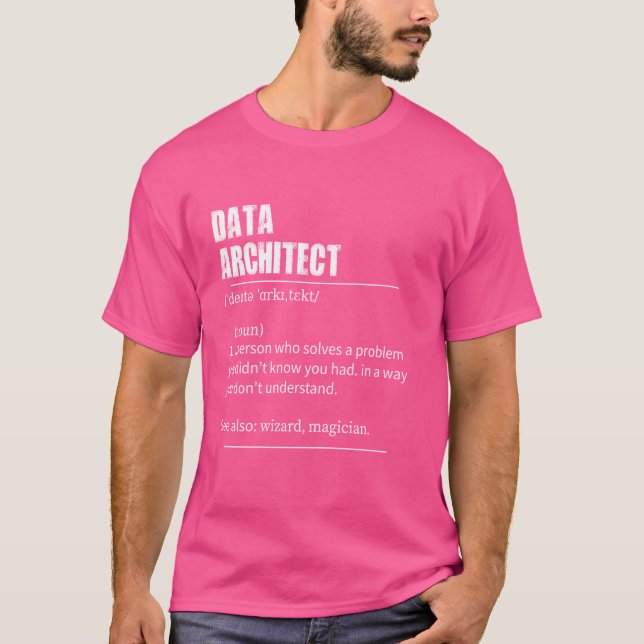 Lönsam dataarkitekturdefinition med uttal t shirt (Framsida)