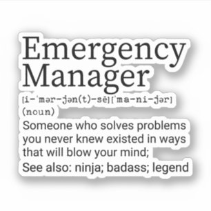 Lönsam definition av Akut Manager Klistermärken