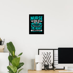 Lönsam definition av en Nurse ord art Poster