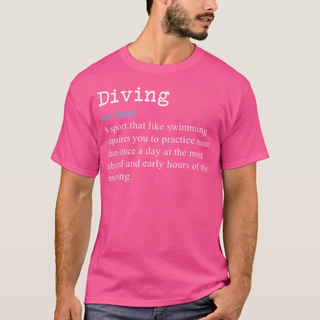 Lönsam definition av Springboard Divers Diving T Shirt (Framsida)
