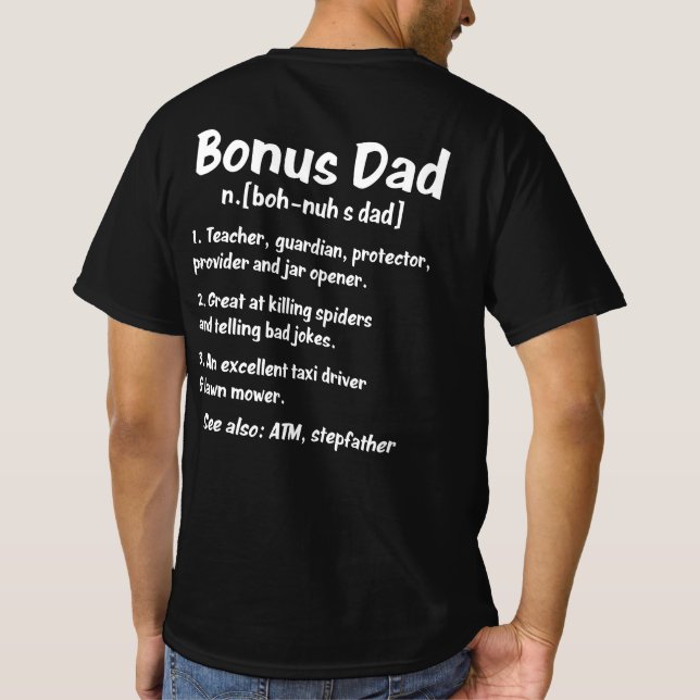 Lönsam definition om Bonus Pappa T Shirt (Baksida)