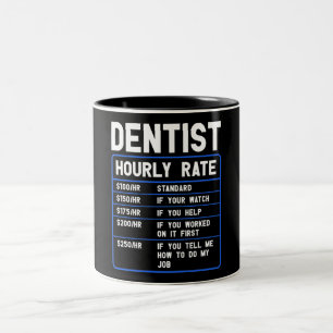 Lönsam dentist-timtaxa för två-tonkaffe Mugg