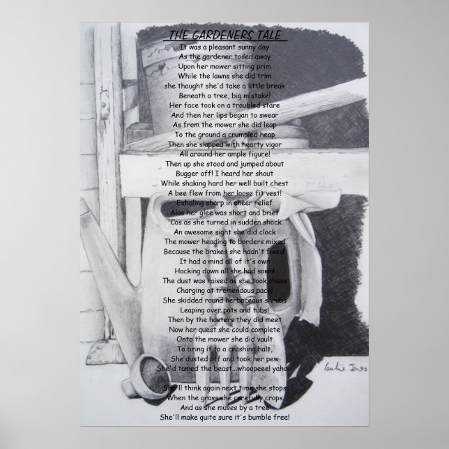 Lönsam dikt, verktyg art poster (Framsidan)