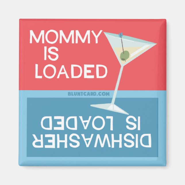 Lönsam diskmaskinsmagent mamma laddas magnet (Framsidan)