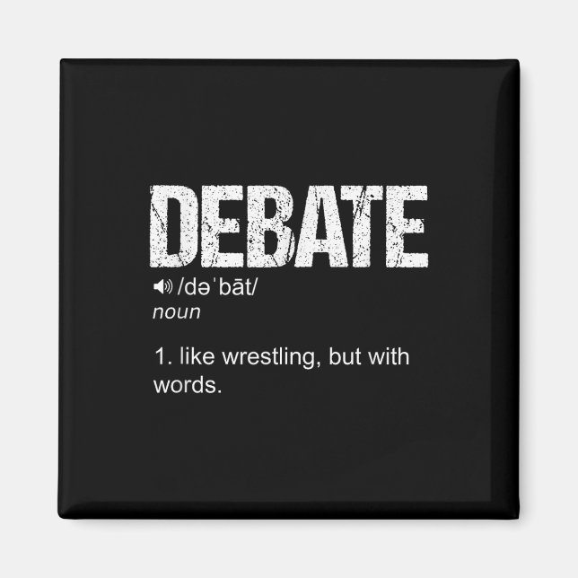 Lönsam diskussion Diskussionsgrupp Krig i Ord Magnet (Framsidan)