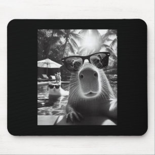 Lönsam djursimning Bassäng Capybara Selfie med ca Musmatta