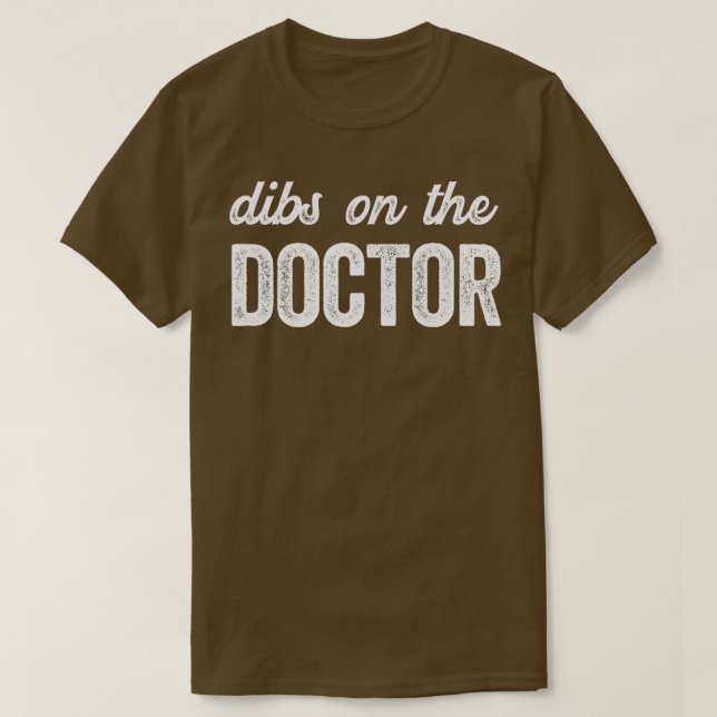 Lönsam Doktor-fru Dibs på Doktor T Shirt (Design framsida)