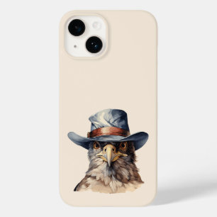 Lönsam duva med cowboyhatt, vattenfärg