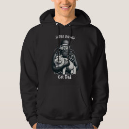 Lönsam Dyka Cat Pappa Black Hoodie