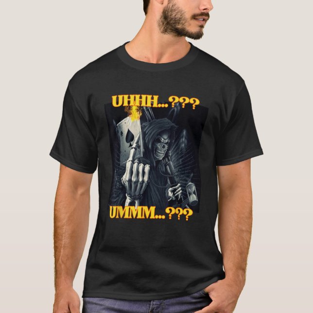 Lönsam Edgy Skeleton-PM för ADHD-Coola T Shirt (Framsida)