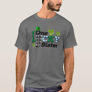 Lönsam en Lucky Sister Family St Patrick's Day Quo T Shirt