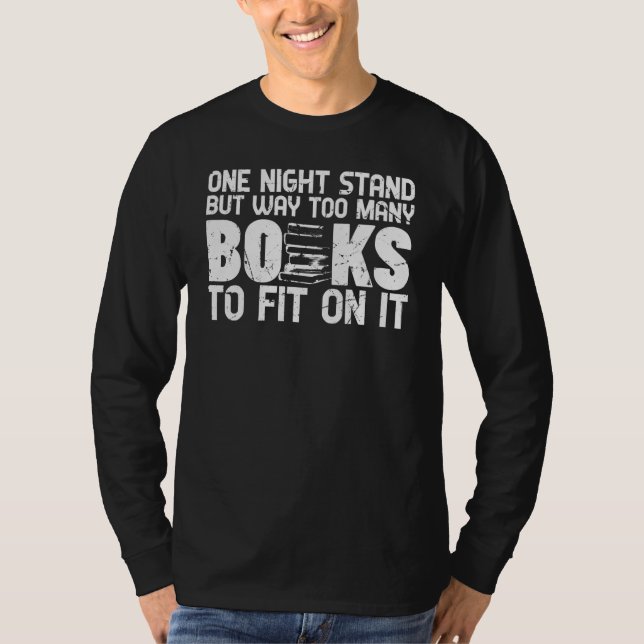 Lönsam en nattställ Bok Sarcasm T Shirt (Framsida)