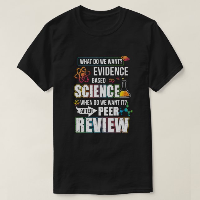 Lönsam evidensbaserad vetenskap efter inbördes gra t shirt (Design framsida)