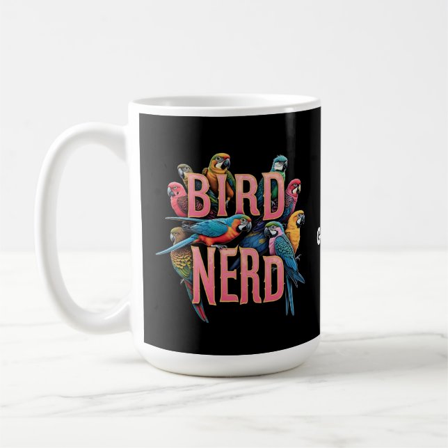 Lönsam fågeldesign för fågelskådare och Älskare Kaffemugg (Vänster)