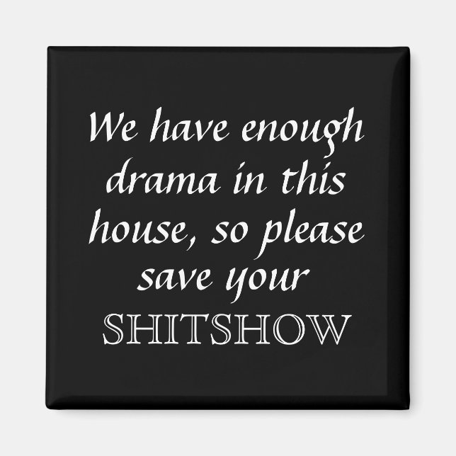 Lönsam familjens Drama Square Magnet (Framsidan)