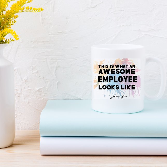 Lönsam Fantastisk-anställd ser ut som Personlig Kaffemugg (Skapare uppladdad)