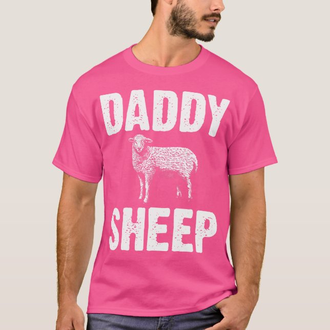 Lönsam får för Pappa Far Ägare Flockdjur A T Shirt (Framsida)