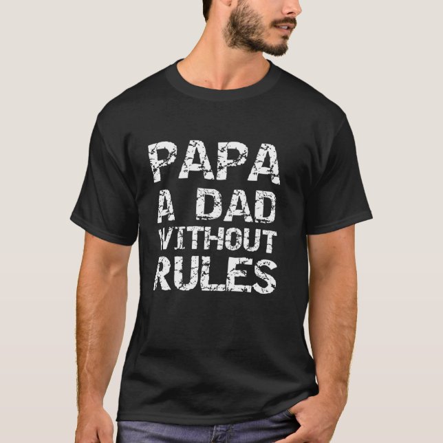 Lönsam farfar Gift Far s Day Pappa A Pappa Wit T Shirt (Framsida)