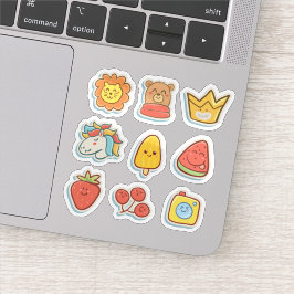 Lönsam färgdekuppsättning för tecknad klistermärken